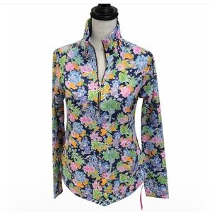 Disney X Lilly Pulitzer Floral Women's Top Featuring Mickey & Minnie size XXS